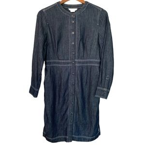 Boden Blue Denim Midi Dress